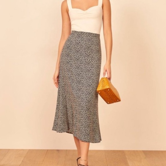 Reformation Floral Print Midi Skirt - Picture 1 of 5